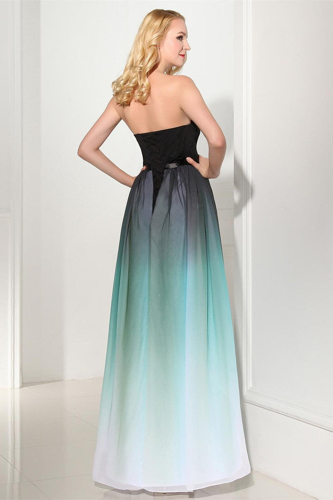 Ombre Chiffon Bridesmaid Dresses Long Bridesmaid Dress Strapless Bridesmaid Dresses 2021 Bridesmaid Dresses MA099-Dolly Gown