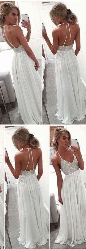 Sexy Backless Formal Dress Special Occasion Dress White Prom Dress Sexy Backless Formal Dress Special Occasion Dress White Prom Dress
