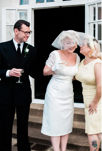 Marilyn Monroe Wedding Dress Vintage Short Sheath Wedding Dress 20110229-Dolly Gown