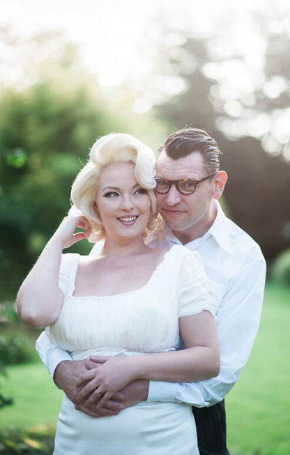 Marilyn Monroe Wedding Dress Vintage Short Sheath Wedding Dress 20110229-Dolly Gown