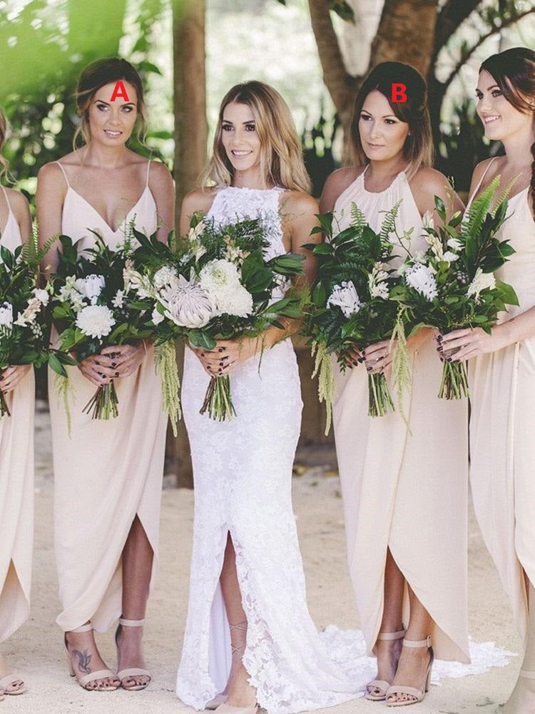 boho bridesmaid dress White Blue Flower Off The Shoulder Long with Ruffles Perfect For Prom Boho Bridesmaid Dresses for Every