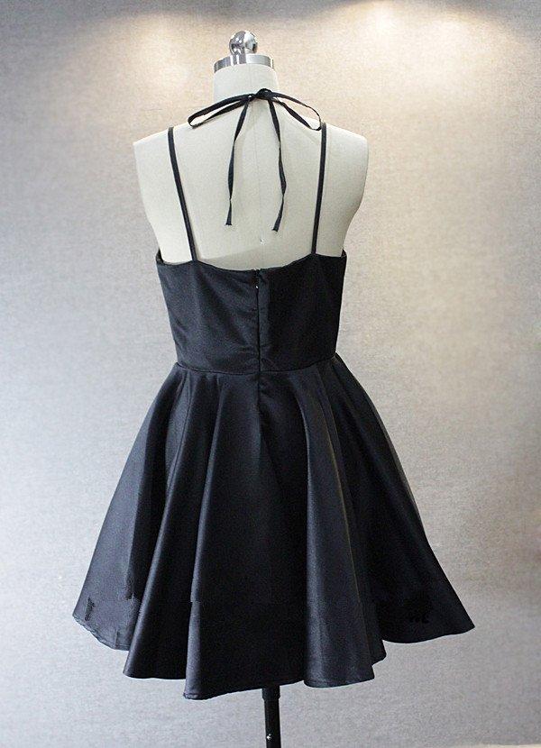 Navy Blue Short Bridesmaid Dresses  Simple Navy Blue Short Prom Dress Juniors Homecoming Dress GDC1317-Dolly Gown