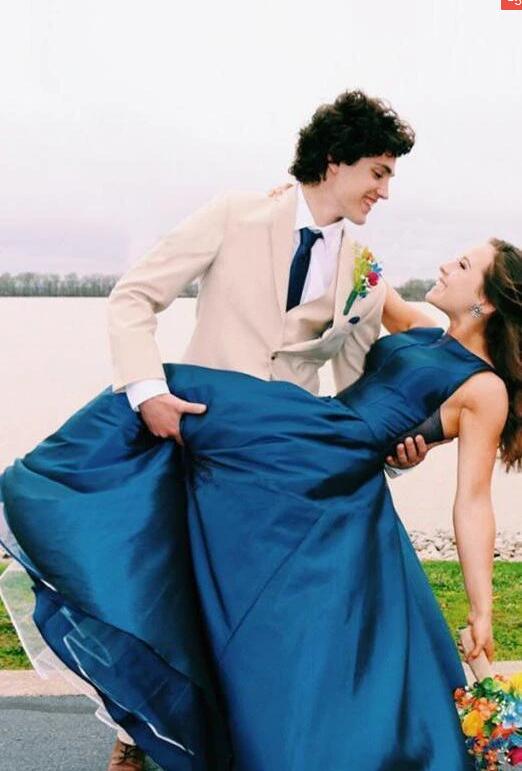 New Arrival Bateau Neck Navy Blue Long Prom Dress Graduation Dress New Arrival Bateau Neck Navy Blue Long Prom Dress Graduation Dress