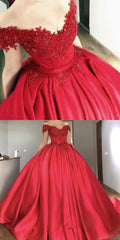 Occasion Red Ball Gown Off Shoulders Wedding Dress Prom Quinceanera Dresses,GDC1133-Dolly Gown