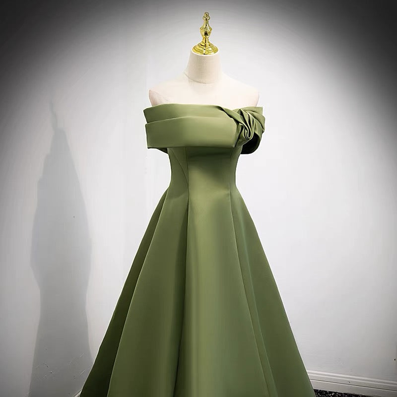 Sexy Olive Green Maxi Dress - Satin Maxi Dress - Surplice Dress - Lulus