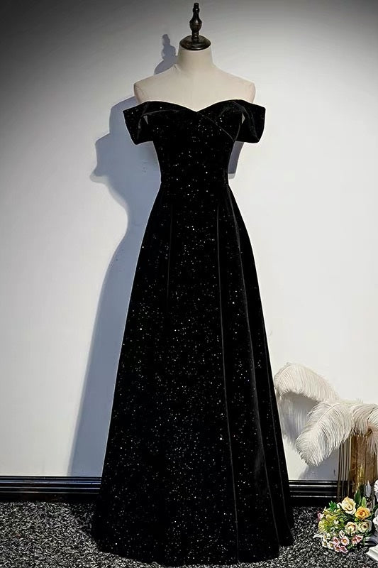 Cheap Lace Black Prom Dresses 2024 Strapless A Line Formal Dress –  MyChicDress