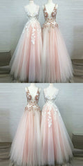 Pale Pink Tulle 2021 New Arrival Blush Pink Prom Dress  Occasion Party Dress GDC1179-Dolly Gown