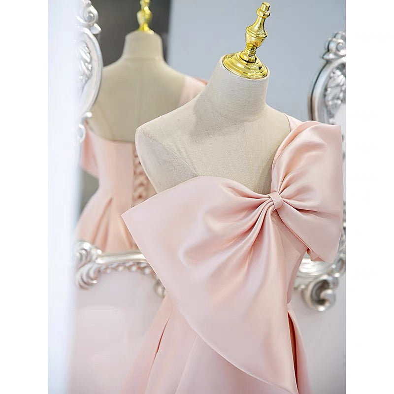 Formal Pink Long Sweet 16th Party Dress -DollyGown