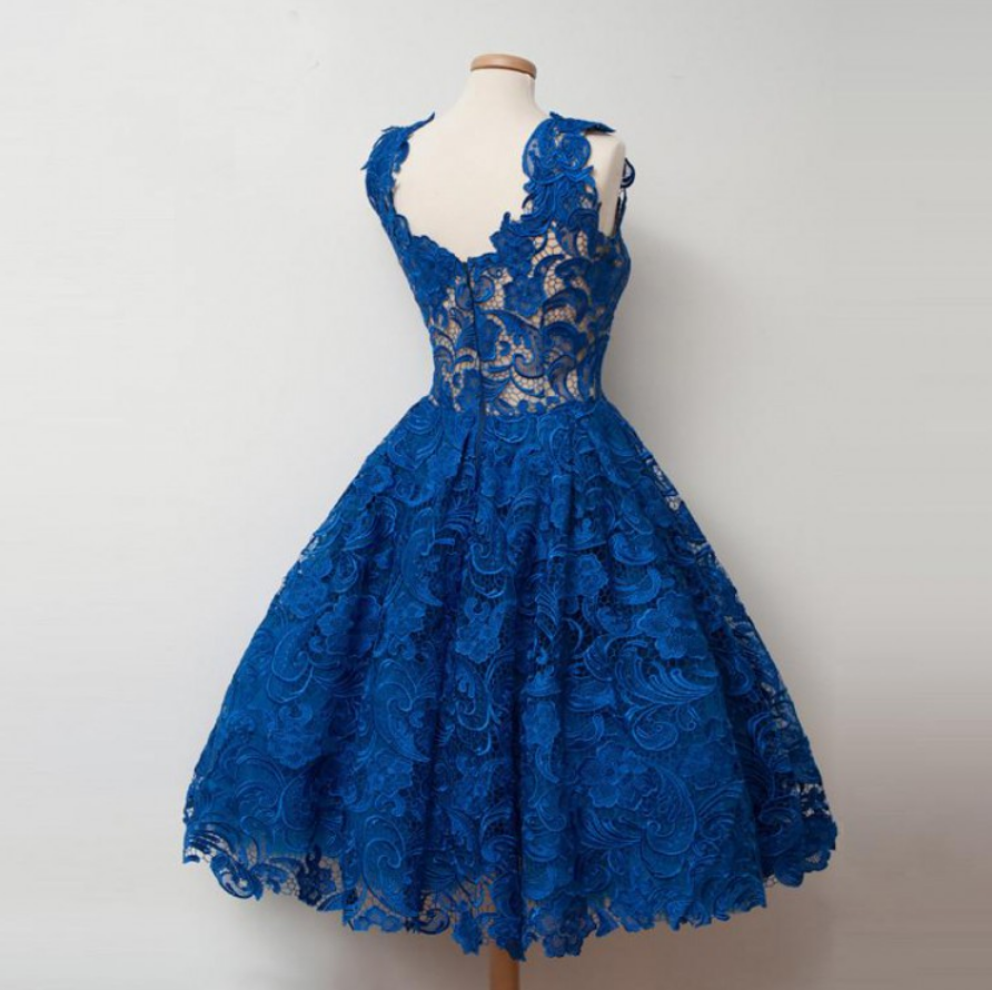Royal blue 2025 vintage dress
