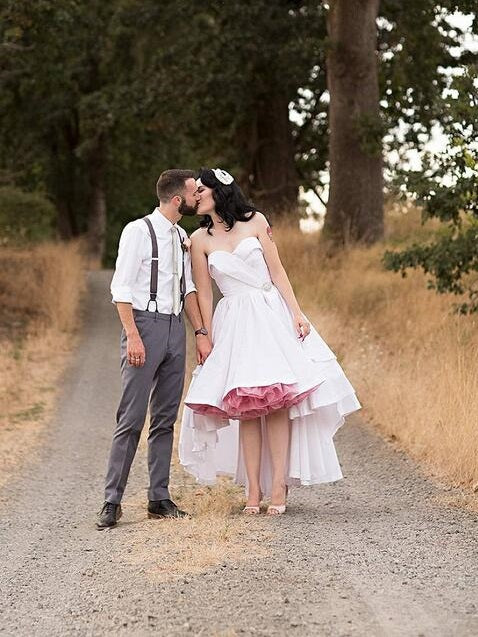 Rustic Country Sweetheart High Low Wedding Dress,20101614-Dolly Gown