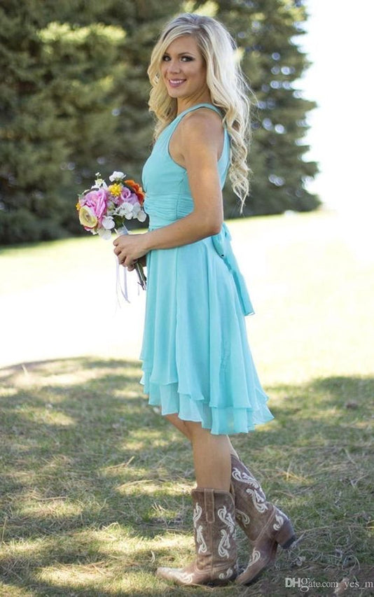 Bridesmaid Dresses with Cowboy Boots | Dolly Gown Bridesmaid Dresses with Cowboy Boots | Dolly Gown
