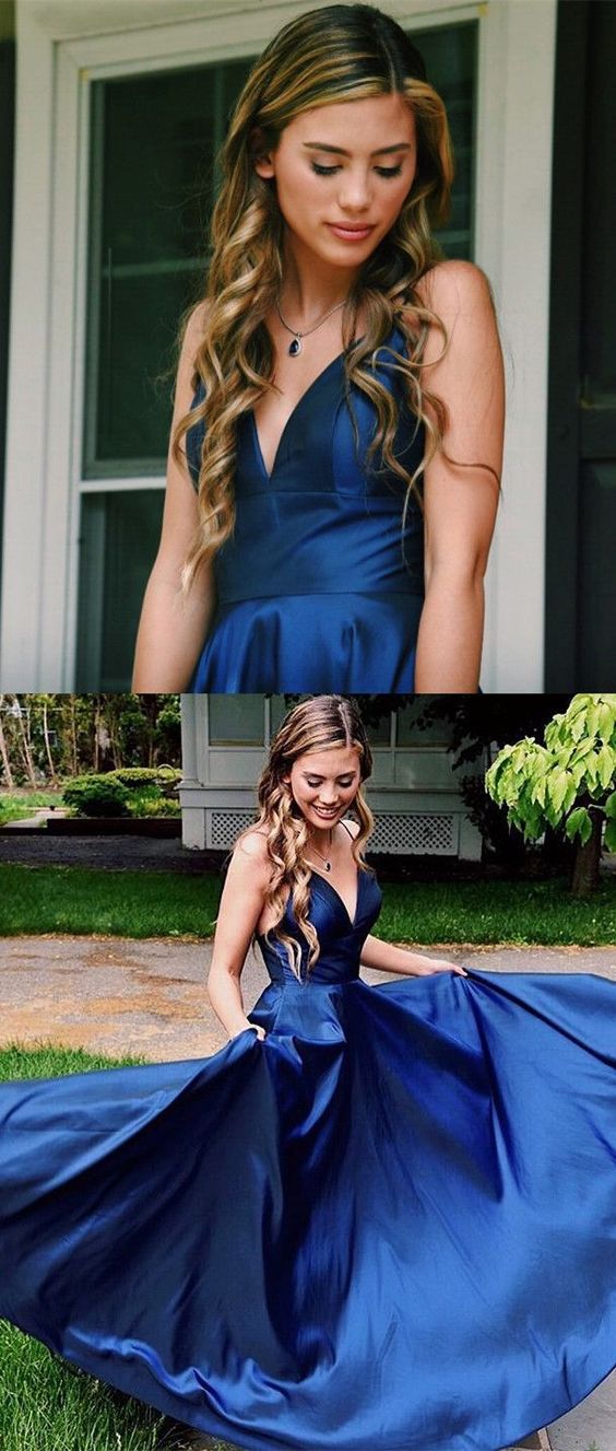 Sexy Blue Long Simple Prom Dress Formal Dress For Dance with Criss-cross Straps Sexy Blue Long Simple Prom Dress Formal Dress For Dance with Criss-cross Straps