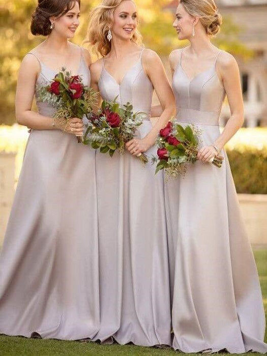 Silver Gray Bridesmaid Dresses,Country Bridesmaid Dresses ,GDC1044