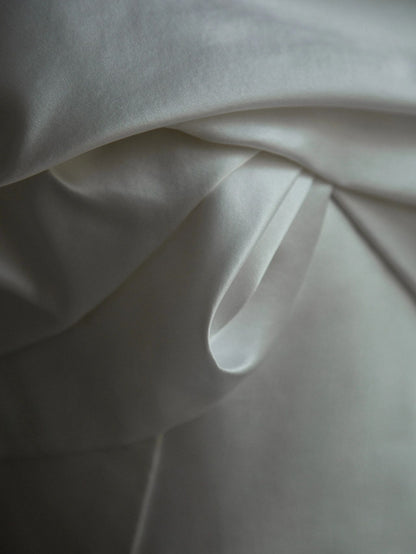 Ball Gown Silk Duchess Satin Wedding Dress - DollyGown