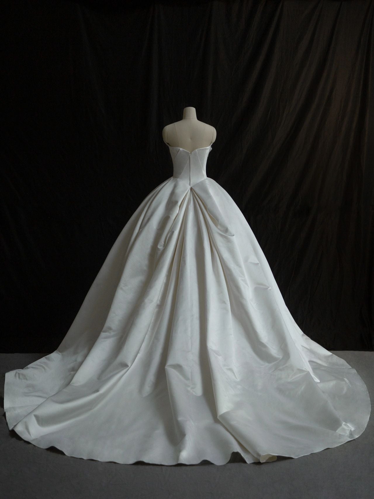 Ball Gown Silk Duchess Satin Wedding Dress - DollyGown