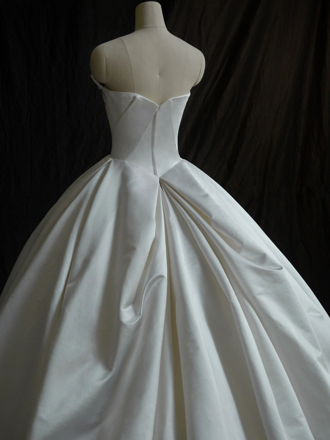 Ball Gown Silk Duchess Satin Wedding Dress - DollyGown