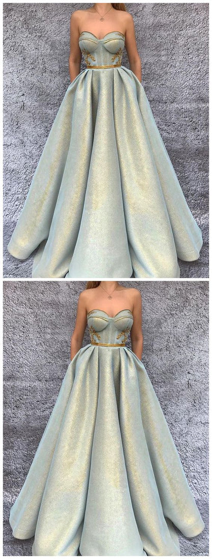 Strapless Bra Bust Long Ball Gown Prom Dress Formal Occasion Dress,GDC1116