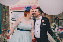 Plus Size Polka Dot Short Wedding Dress with Sleeves,20111657
