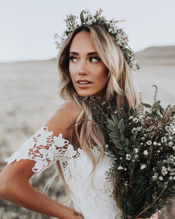 Stunning Country Lace Mermaid Off the Shoulder Wedding Dress Rustic Wedding,GDC1025