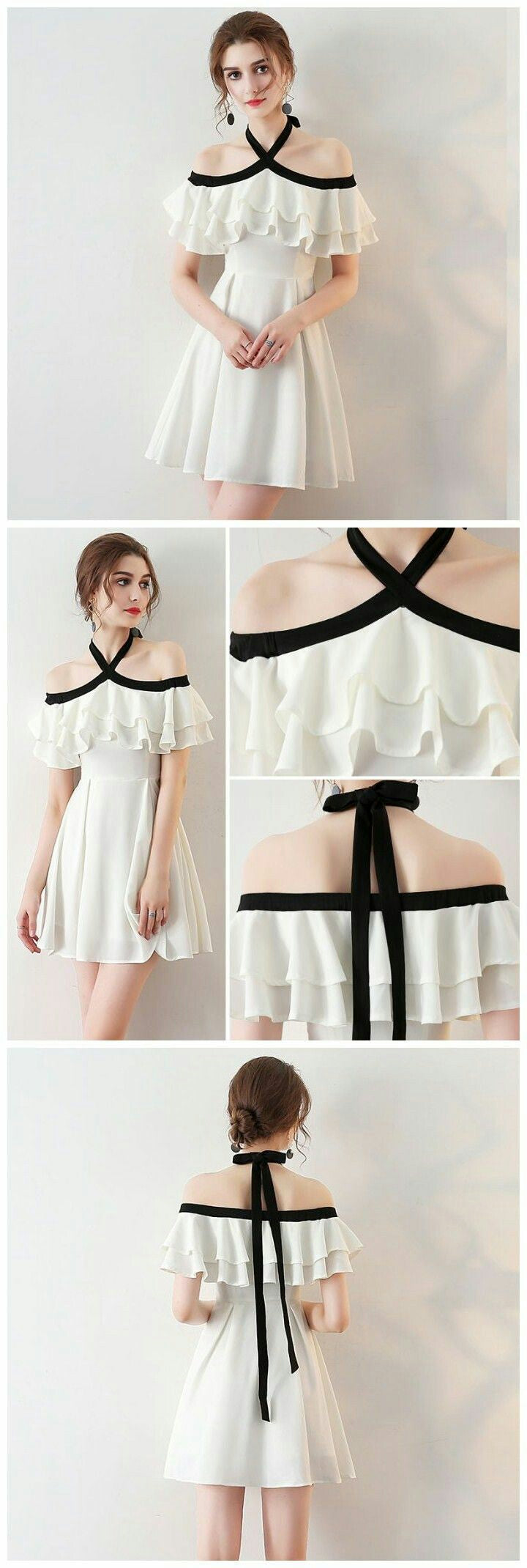 Stunning Simple Chiffon Homecoming Dress Short Prom Gown 2024 Stunning Simple Chiffon Homecoming Dress Short Prom Gown 2024