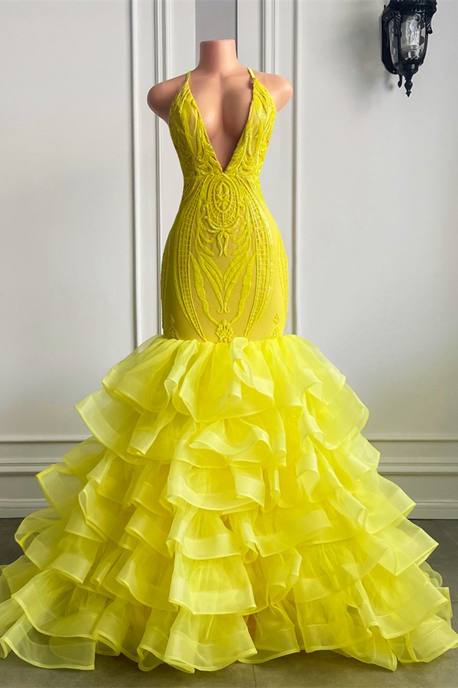 Yellow Heavy Designer Mirror Work Gown - Indian Heavy Anarkali Lehenga Gowns  Sharara Sarees Pakistani Dresses in USA/UK/Canada/UAE - IndiaBoulevard