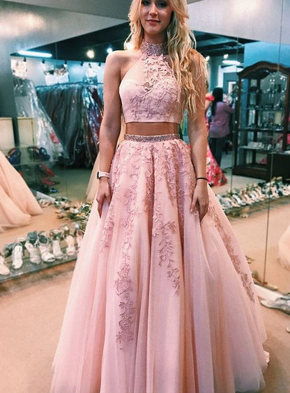 2021 Two Piece Rose Pink Grade 8 Grad Dresses Prom Dress Ball Gown GDC1009-Dolly Gown