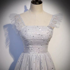 Vintage Inspired Tulle Tea Length Prom Dress - DollyGown