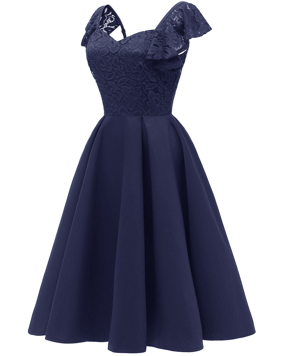 Cute Tea Length Burgundy Satin A-Line Sweetheart Prom Party Dress – Pgmdress