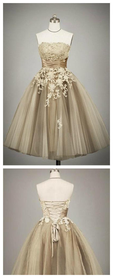 Tea Length Lace Wedding Dress Vintage Wedding Dress Retro Wedding Dresses Tea Length Lace Wedding Dress Vintage Wedding Dress Retro Wedding Dresses