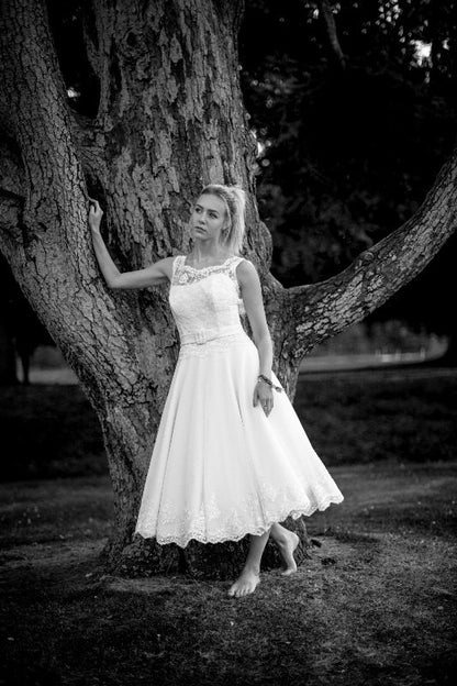 Vintage Wedding Dress,Country Wedding Dress,Rockabilly Wedding Dress,50s Style Wedding Dress,WD028