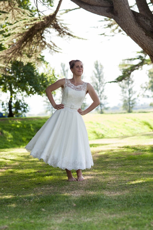 Vintage Wedding Dress,Country Wedding Dress,Rockabilly Wedding Dress,50s Style Wedding Dress,WD028