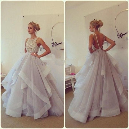 Princess Wedding Dress,Ball Gown Wedding Dress,Romantic Wedding Dress,Backless Wedding Dress,WS034-Dolly Gown